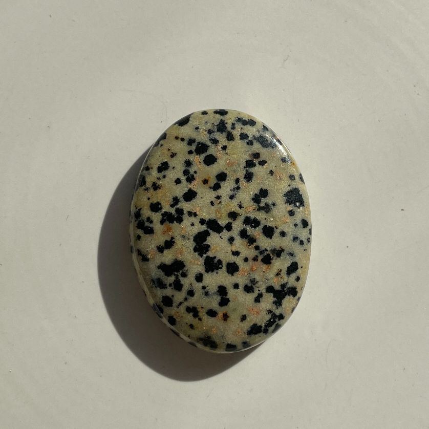 Dalmatian Jasper - Small Palm Stone (IN) Dalmatian Jasper - Small Palm Stone (IN)